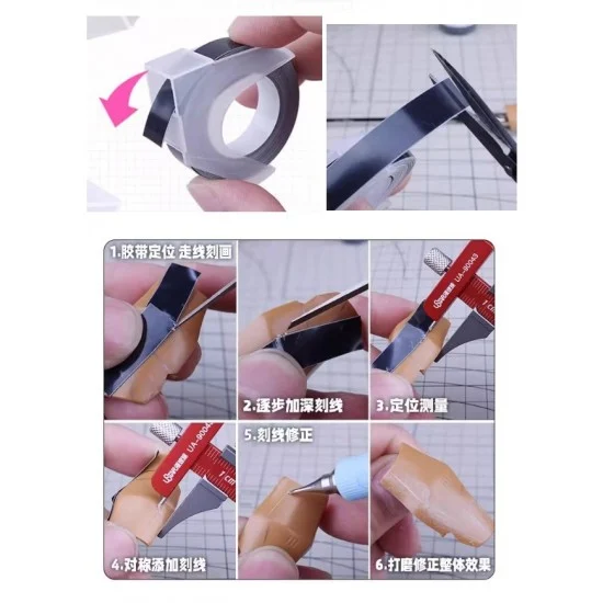 U Star UA-90011-B Scribing Guide Tape w/Hard Edges (9mm) | FREE Gift w/0+ Order | Coupon Code: UA-90011-B