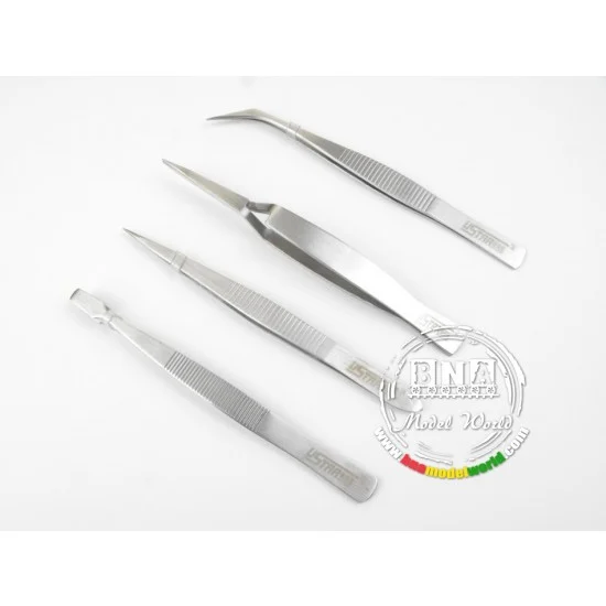 U Star UA-90016 Stainless Steel Tweezers set (4pcs)