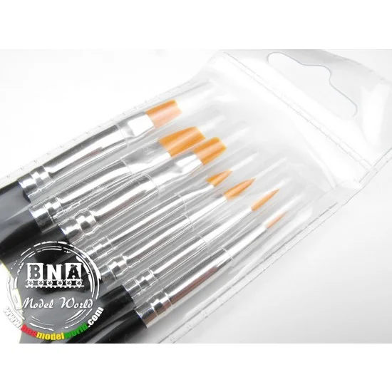 U Star UA-90024 Modelling Brush set (4x Flat Brushes + 3x Round Brushes)