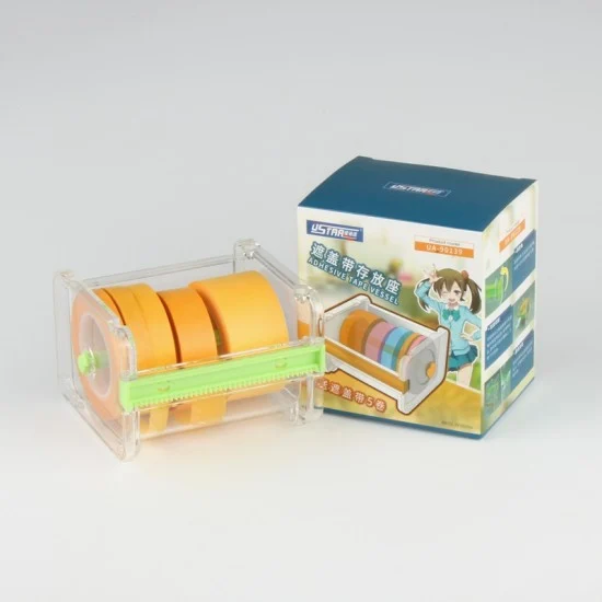 U Star UA-90139 Masking Tape Cutter Dispenser w/5 Paint Masking Tapes