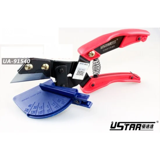 U Star UA-91540 Muti-angle Long Blade Cuting Pliers w/Spring & Protractor