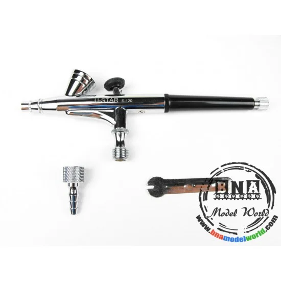 U Star UA-S-120 S-120 0.2mm Dual Action Airbrush w/5cc Gravity Feed Cup