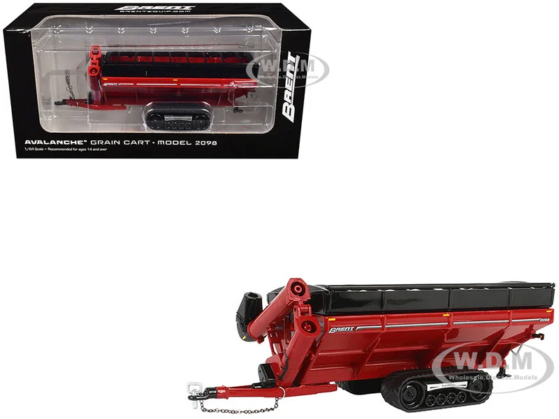Brent 2098 Avalanche Grain Cart with Equalizer Tracks Red 1/64 Diecast Model by SpecCast - Tractors & Farm Models