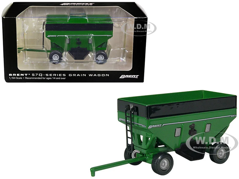 Brent 657Q Grain Train Wagon Green 1/64 Diecast Model by SpecCast - Tractors & Farm Models