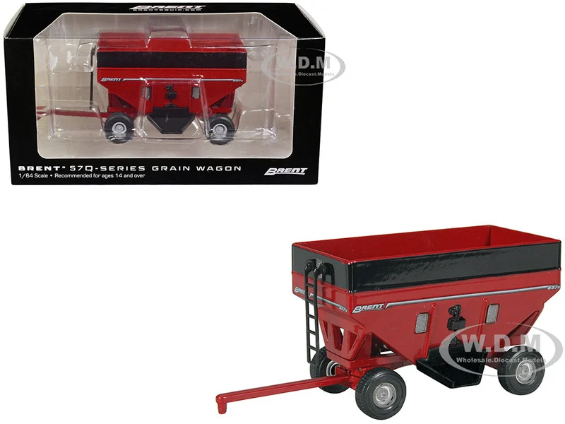 Brent 657Q Grain Train Wagon Red 1/64 Diecast Model by SpecCast - Tractors & Farm Models