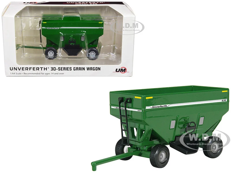 Unverferth 630 Grain Wagon Green 1/64 Diecast Model by SpecCast - Tractors & Farm Models