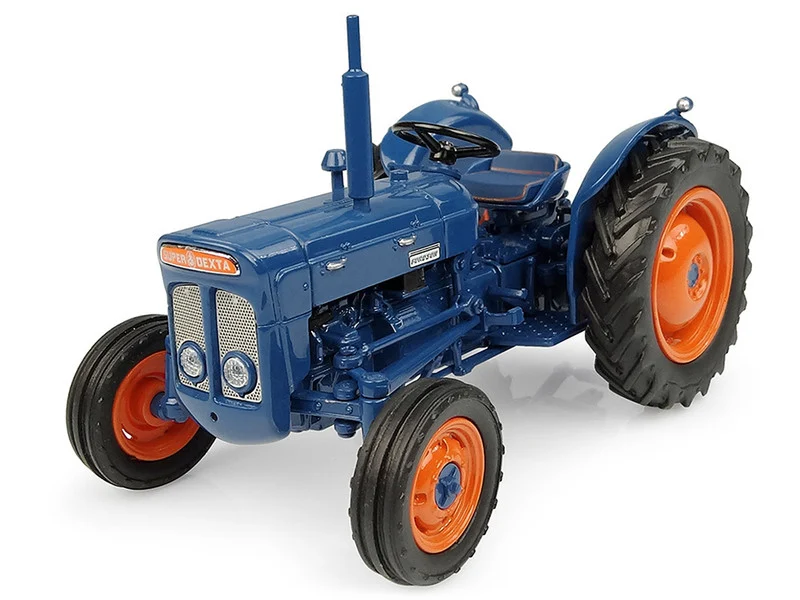 1962 Fordson Super Dexta Tractor Blue 1/32 Diecast Model by Universal Hobbies - Fordson Models