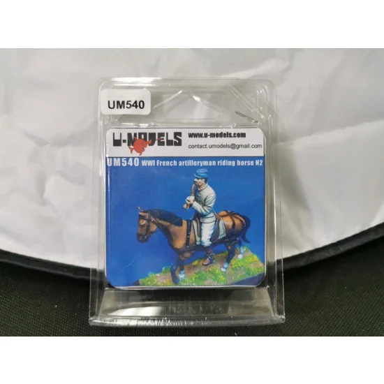 U Models 540 1/35 WWI French Artilleryman Riding Horse Vol.2 - Scenics & Diorama