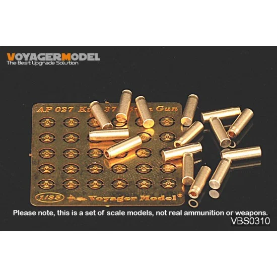 Voyager VBS0310 1/35 WWII German 75mm KwK 37/StuK 37 Ammunition/Ammo Shell Case - Military Vehicles & Tanks