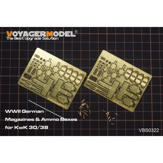 Voyager VBS0322 1/35 WWII German Magazines & Ammo Boxes for KwK 30/38 - Military Vehicles & Tanks