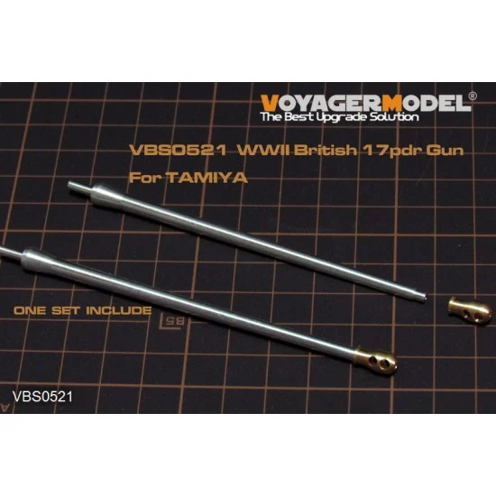 Voyager VBS0521 1/35 WWII British 17pdr Gun Barrel for Tamiya kit #35356 - Military Vehicles & Tanks