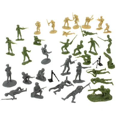 BMC D-Day 1/32 Plastic Figures - 34 Pieces
