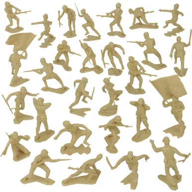 WWII Japanese Plastic Army Men 1/32 Figure Set BMC (48589) - BMC Toys