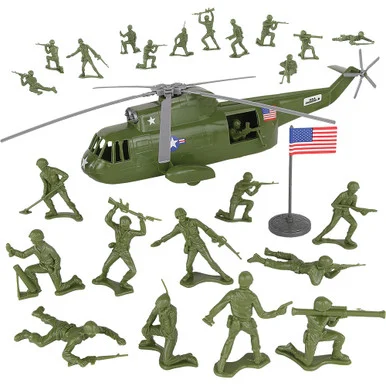 Helicopter Rescue Plastic 26 Piece Set VICTORYBUY (TM-67880)
