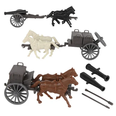 American Civil War 1/32 Artillery Transport Set BMC Toys (67393)