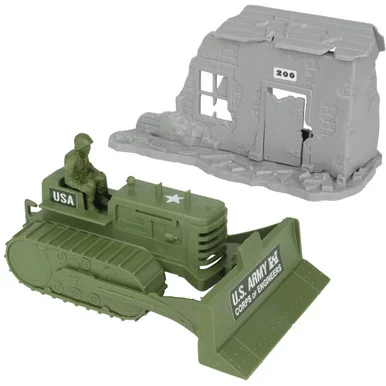 Bulldozer Building 1/32 Plastic Set BMC-48557