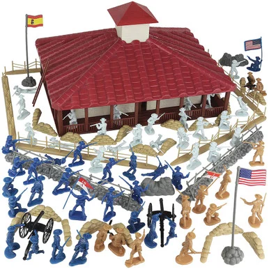 The Rough Riders Charge Up San Juan Hill 1/32 Plastic Set BMC-67010