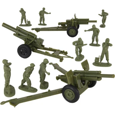 Howitzer Artillery & Crew 12 Piece Plastic Set BMC TOYS (67290)