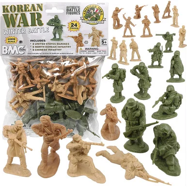 Korean War Winter Battle 24 Piece Plastic Figure Set BMC TOYS (67120)