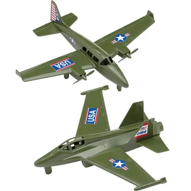 Prop Plane and Fighter Jet 1/50 Plastic Set Tim Mee (67900)