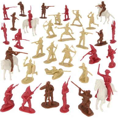 Last of the Mohicans 26 Piece 1/32 Plastic Figure Set BMC Toys (67415)