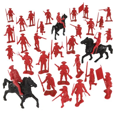Rev. War British Soldiers 1/40 Plastic Figure 33 Piece Set BMC Toys (67150)