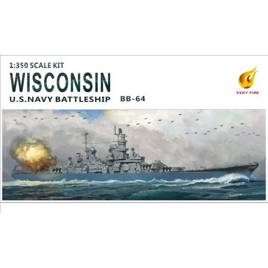 Very Fire 350912 1/350 US Navy Battleship BB-64 Wisconsin