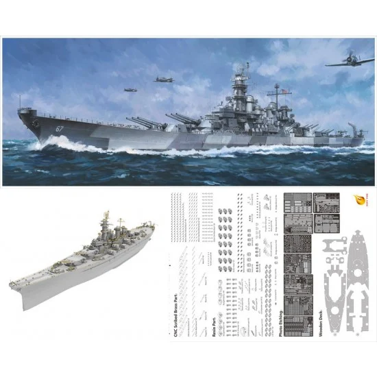 Very Fire 350913DX 1/350 USS Montana BB-67 Battleship [Deluxe Edition]
