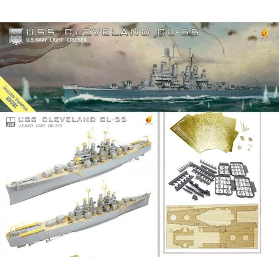 Very Fire 350920DX 1/350 USS Cleveland (CL-55) Light Cruiser [Deluxe Edition]