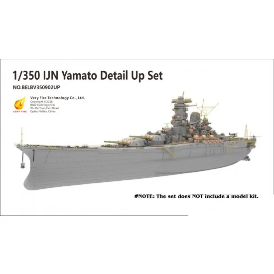 Very Fire BELBV350902UP 1/350 IJN Yamato Battleship Detail-up Set for VFBELBV350902