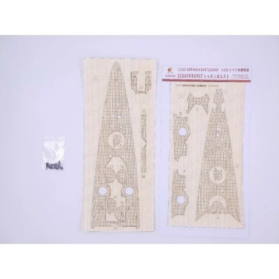 Very Fire WD006 1/350 German "Scbarnborst" Battle Cruiser Wooden Deck for Dragon kit #1040 - Model Ships & Boats