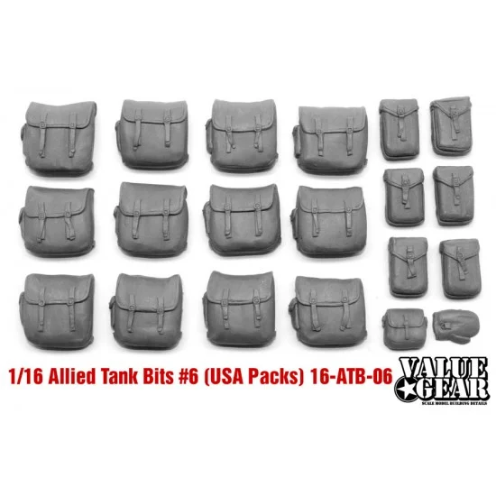 Value Gear 16-ATB-06 1/16 WWII US Back Packs - Allied Tank Bits #6