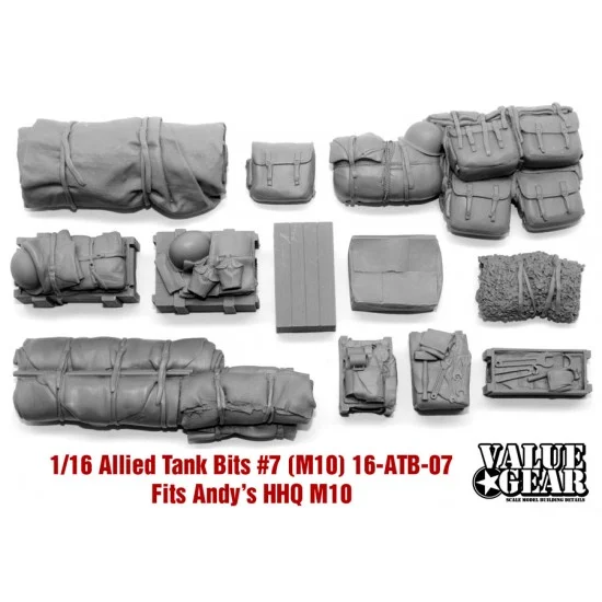 Value Gear 16-ATB-07 1/16 M10 Allied Tank Bits #7 for Andy's Hobby Headquarters