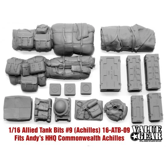 Value Gear 16-ATB-09 1/16 Commonwealth Achilles Allied Tank Bits #9 for Andy's Hobby Headquarters