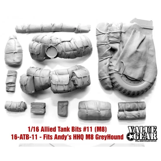 Value Gear 16-ATB-11 1/16 M8 Greyhound Allied Tank Bits #11 for Andy's Hobby Headquarters