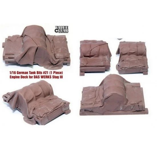 Value Gear 16-GTB-21 1/16 German Tank Bit Das Werks Stug 3 Engine Deck
