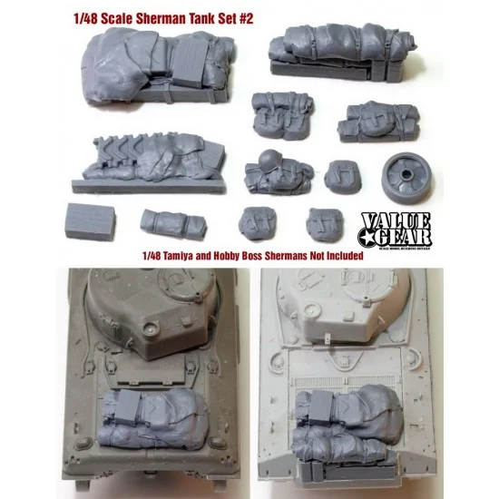 Value Gear 48SH2 1/48 Allied Sherman Tank Stowage Set #2 - Military Vehicles & Tanks
