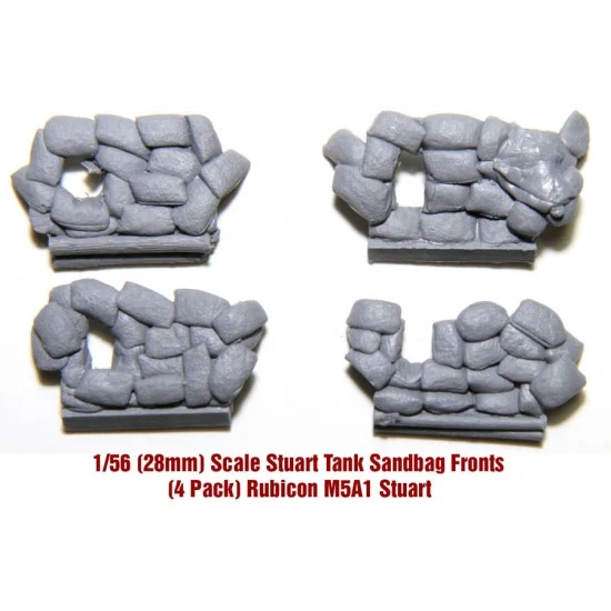 Value Gear 56SH20 1/56 M5A1 Stuart Sandbag Fronts for Rubicon kits - Military Vehicles & Tanks