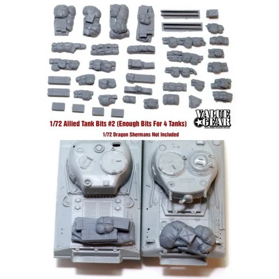 Value Gear 72SH2 1/72 Allied Tank Bits Stowage Set #2 (enough for 2-3 tanks)