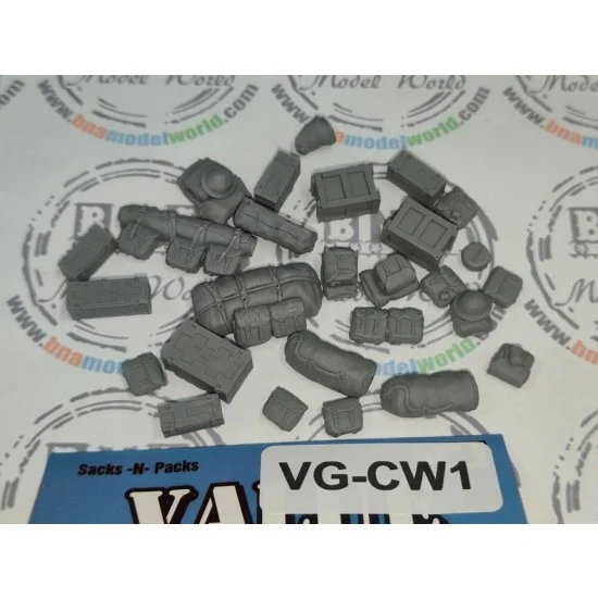 Value Gear CW1 1/35 WWII British CommonWealth Packs and Bags #1 - Military Vehicles & Tanks