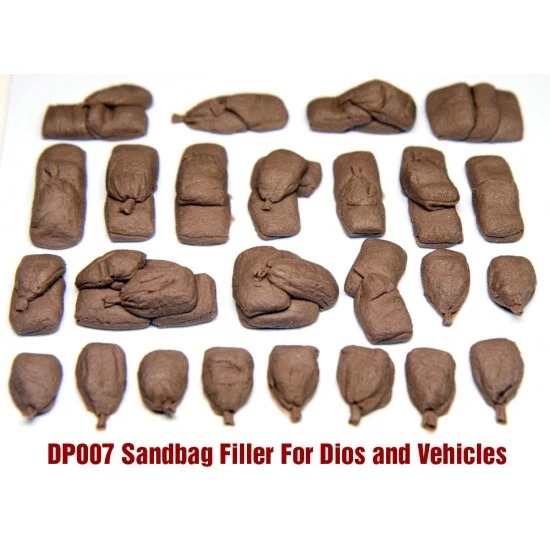 Value Gear DP007 1/35 Sandbag Filler "Onesies & Twosies" for Dioramas and Vehicles (25pcs) - Scenics & Diorama
