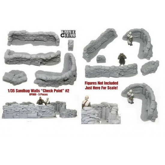 Value Gear DP009 1/35 Configurable Sandbags "Checkpoint #2" (5pcs) - Scenics & Diorama