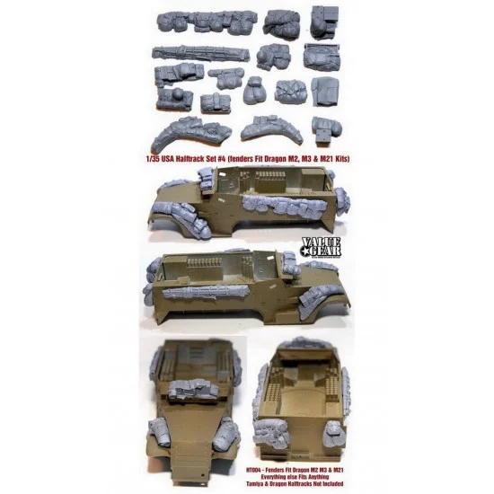Value Gear HT004 1/35 US Halftrack Stowage Set #4 for Dragon M2 M3 and M21 kits - Military Vehicles & Tanks