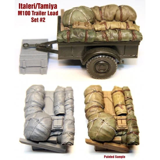 Value Gear ITT04 1/35 WWII US M100 1/4 Ton Trailer Load Set #2 for Tamiya/Italeri kit - Military Vehicles & Tanks
