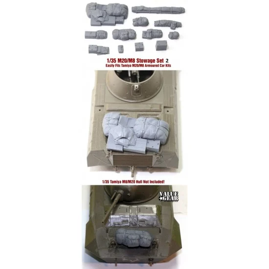 Value Gear M2002 1/35 M20/M8 Armoured Car Stowage Set #2 for Tamiya kits (12pcs) - Military Vehicles & Tanks