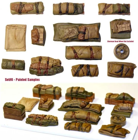 Value Gear VG008 1/35 Universal / Generic Tents & Tarps Set (12pcs) #8 - Model Figures