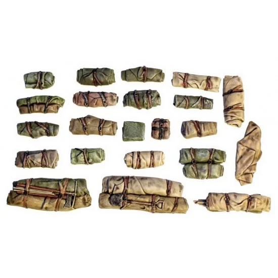 Value Gear VG010 1/35 Universal / Generic Tents & Tarps Set (22pcs) #10 - Military Vehicles & Tanks