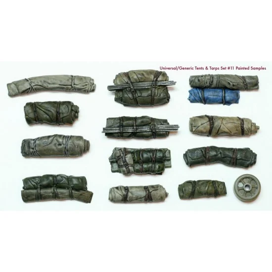 Value Gear VG011 1/35 Universal / Generic Tents & Tarps Set (12pcs) #11 - Military Vehicles & Tanks