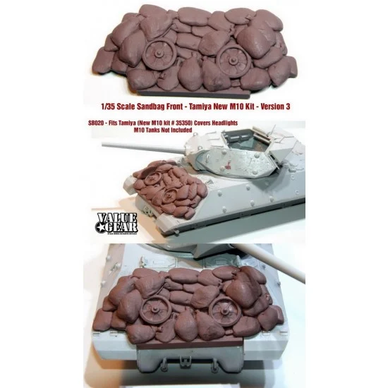 Value Gear SB020 1/35 M10 Tank Destroyer Sandbag Fronts V3 for Tamiya kits - Military Vehicles & Tanks