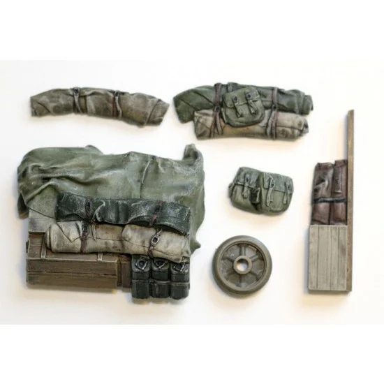 Value Gear SH005 1/35 Sherman M4A3 Engine Deck & Stowage Set #5 (road wheel Not Included) - Military Vehicles & Tanks